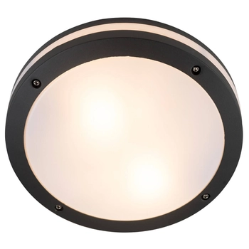 Okragła lampa przyścienna FANO AZ4369 Azzardo IP54 na zewnątrz szary