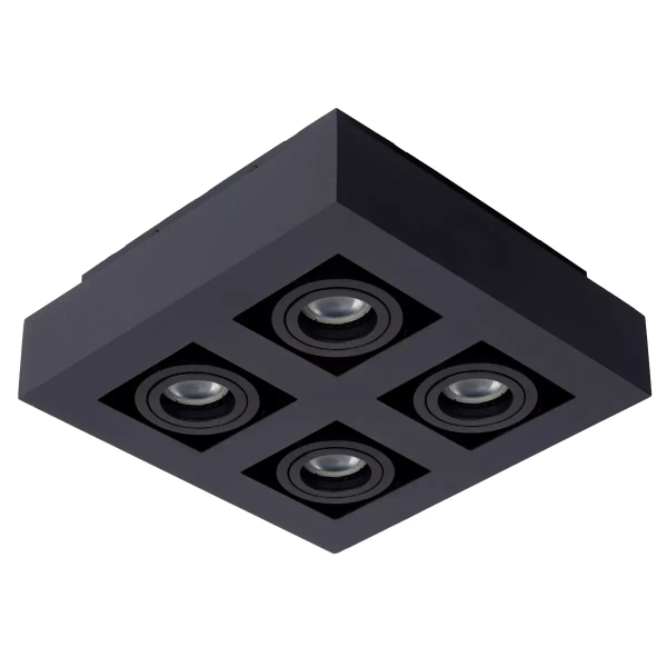 Kwadratowa lampa sufitowa XIRAX 09119/21/30 Lucide z regulacją czarna