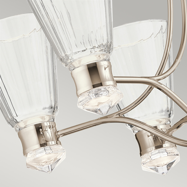 Lampa wisząca QN-KAYVA13-PN LED 36W karafki nikiel