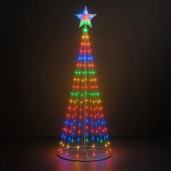 Świąteczna choinka dekoracyjna 180cm EK2403 LED 4W 2700K RGB IP44 biała