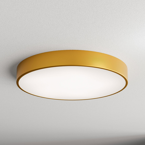 Plafon LAMPA natynkowa 137623692191 TEAM sufitowa Cleo OPRAWA metalowa okrągła złota