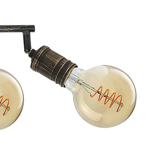 Punktowa lampa natynkowa Fidel 3217 ruchome reflektorki złoto antyczne