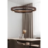 Pierścieniowa lampa wisząca Plato LWR-PLA LED 38W 3000K do salonu czarny