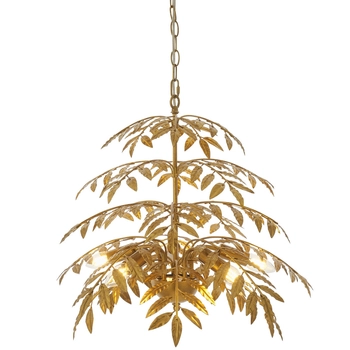 Metalowa lampa wisząca L&-193874 Light& florentyńska gałązki złote