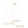 Lampa wisząca glamour Liberty MSE1501100190 Moosee LED 105W 3000K złota