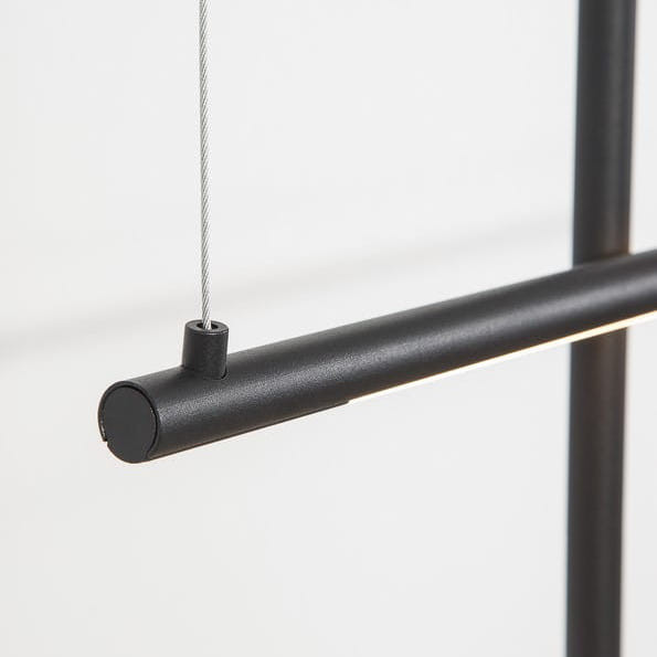 LAMPA wisząca BUGA LE41353 Luces Exclusivas minimalistyczna OPRAWA zwis LED 35W 3000K tuby czarne