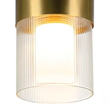 Sufitowa lampa podłużna 23017 LED 9W 3000K tubka szklana złoty