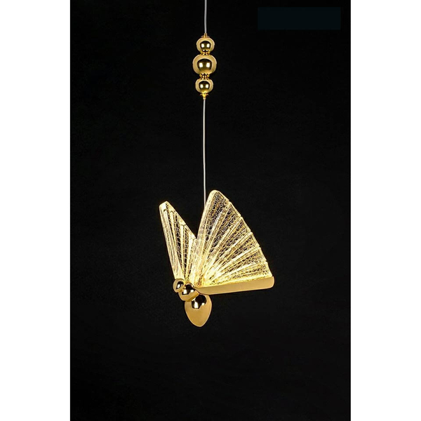 Dekoracyjna lampa wisząca Butterfly MSE010100322 złota