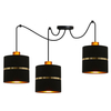 Lampa wisząca Assam 33-17772 Candellux regulowana czarna złota