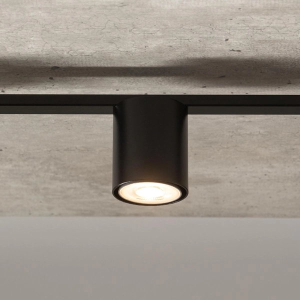 Nowoczesne tuby do przedpokoju Sky czarna lampa metalowa