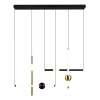 Designerska lampa wisząca Melita 331510680 LED 21W 2300-4000K czarny złoty
