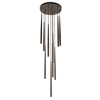 Kaskadowa lampa zwisająca Piano 10110 sople do salonu brązowa