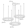 Lampa wisząca pierścieniowa Ring MSE0000404040 LED 75W 3000K złota