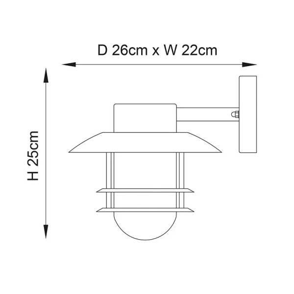 Elewacyjna lampa ścienna Jenson 74703 IP44 srebrny przezroczysty