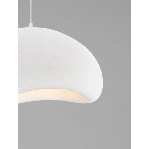 Lampa wisząca kopułowa PALINZA LE45316 do salonu biała