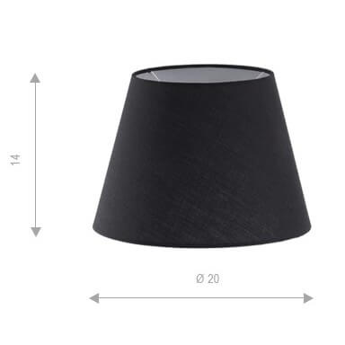 Klosz do lampy materiałowy Shade Zf AZ2597 Azzardo 20 cm czarny