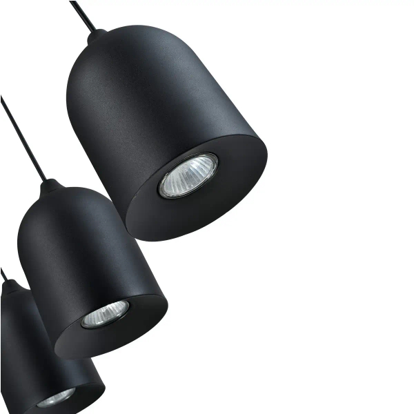Potrójny wiszący żyrandol Nilo LP-0110/3L BK do jadalni czarny
