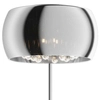 Podłogowa lampa glamour CRYSTAL F0076-04A-F4FZ szklana kryształki chrom