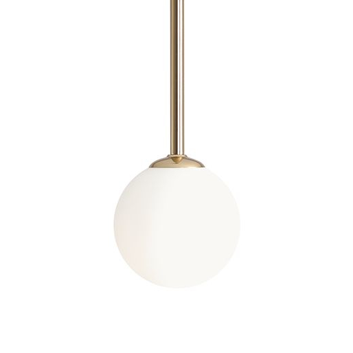 Okrągła lampa sufitowa Pinne 1080PL_G30_M nad kuchenną wyspę złota biała