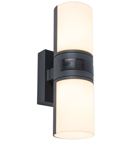 Zewnętrzny kinkiet ścienny CYRA 5198102118 LED 15W 3000K tuba IP54 szara