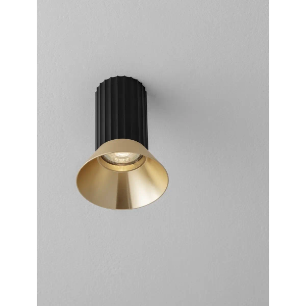 Sufitowa lampa do kuchni MARENZO LE45601 metalowa czarna złota