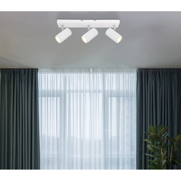 Reflektorowa lampa sufitowa Robby 57911-3W listwa biała