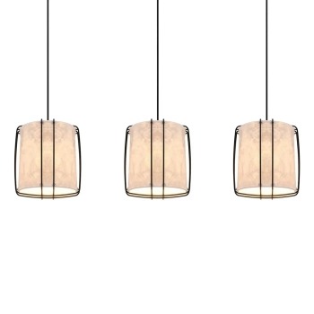 Potrójna lampa wisząca Cardine 2312443001 papier nad stół biały