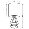 Lampa stołowa GRAF 41-62925 abażurowa druciana do sypialni czarna