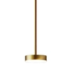 LAMPA wisząca CGSPOTLED1 COPEL okrągła OPRAWA metalowa LED 12W 3000K zwis dysk antyczny mosiądz