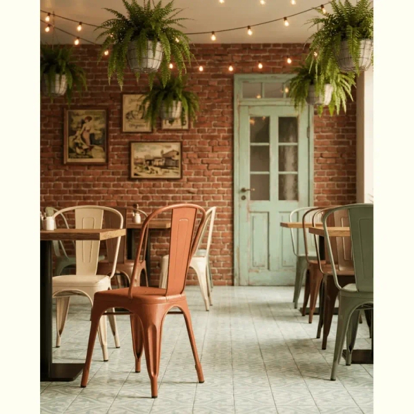 Krzesło PARIS czarne 5900168835863 wys. 86 cm do jadalni