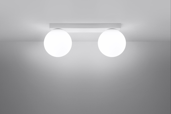 Przysufitowa lampa listwa Yoli SL.1147 Sollux do kuchni kule biała