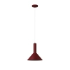 Wisząca lampa burgundowa 1xE27 VITRUM stożek do jadalni 41596