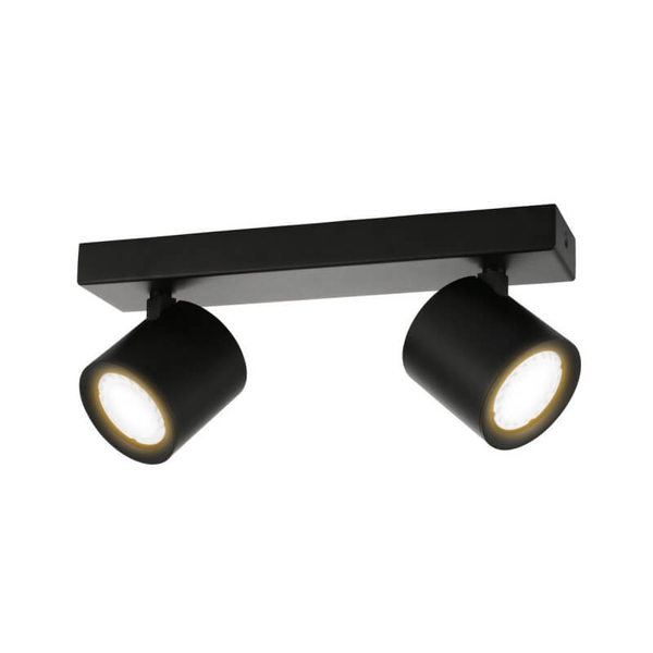 Kierunkowa lampa sufitowa Karlota reflektorki czarne