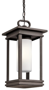 Lampka wisząca na łańcuchu KL-SOUTH-HOPE8-S Kichler balkonowa brązowa