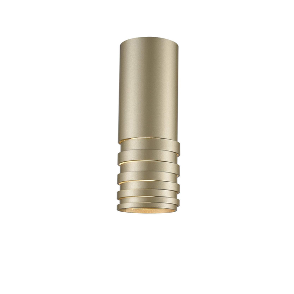Złota lampa natynkowa Locus okrągły downlight do holu