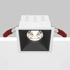 Kwadratowa lampa sufitowa Alfa DL043-01-15W4K-SQ-WB Maytoni LED 15W 4000K biały czarny