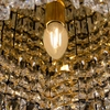 Kryształowa lampa sufitowa Diuna DIA005CL-06G złota