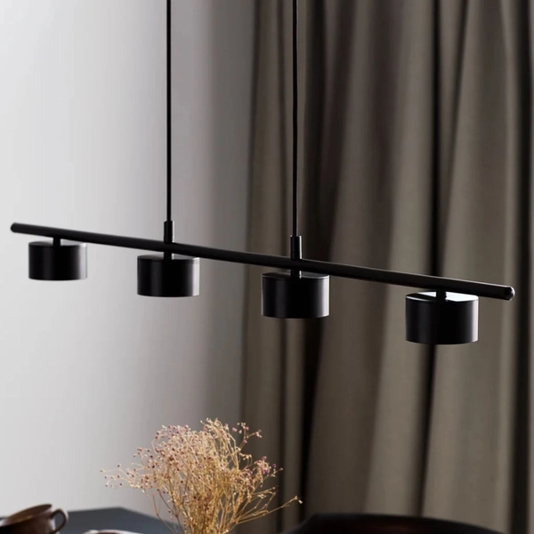 Lampa wisząca nad stół Clyde 2010813003 Nordlux ściemnialna czarna