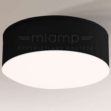 Natynkowa LAMPA sufitowa TOTTORI IL 8575 Shilo okrągła OPRAWA do łazienki LED 10W 4000K IP44 metalowa czarna