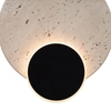 Kamienny kinkiet ścienny TRAVERTINO W0395 LED 14W 3000K czarny biały
