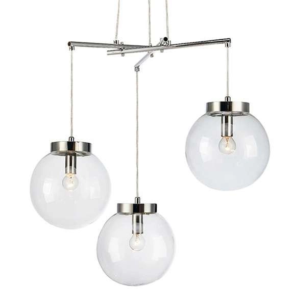 LAMPA wisząca SICILY 107015 Markslojd modernistyczna OPRAWA szklane kule balls kaskada przezroczysta