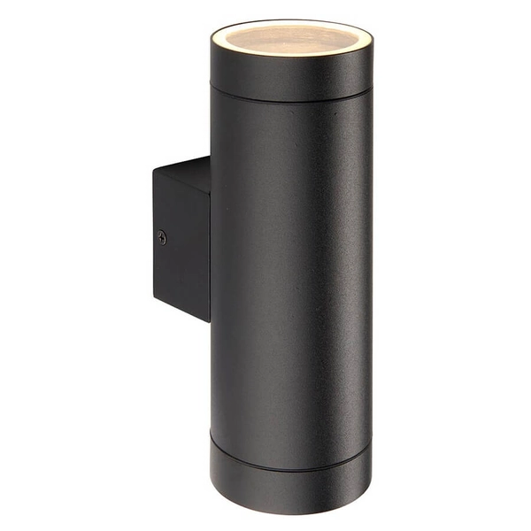 Łazienkowa lampa ścienna góra-dół Palin XL 98438 tuba metalowa IP44 czarna