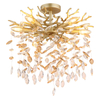 Kryształowa sufitowa lampa Queena 64138DG do salonu glamour złoty