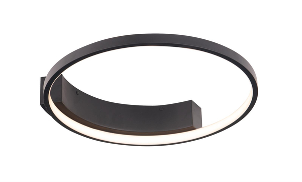LAMPA sufitowa VELVET C0199 Maxlight metalowa OPRAWA ring LED 25W 3000K pierścień czarny