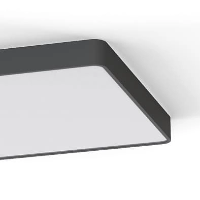 Kwadratowy plafon kuchenny Soft Ceiling 7530 Nowodvorski grafitowy biały