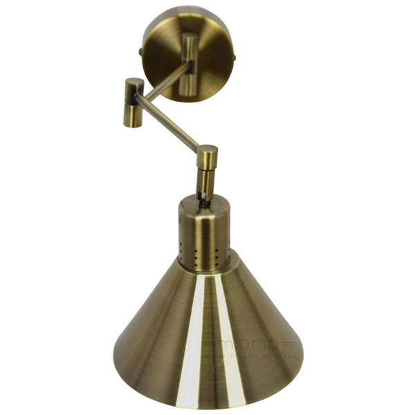 Lampa ścienna COPENHAGEN 21-41210 regulowana na wysięgniku patyna