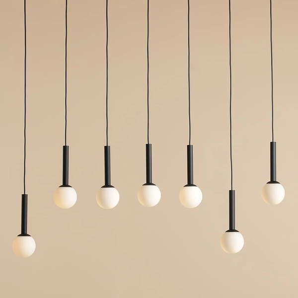 Lampa wisząca Riu 1121T1 Aldex nad wyspę metal czarna