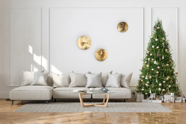 Przyścienna lampa nowoczesna Ring LED 10W do salonu złota