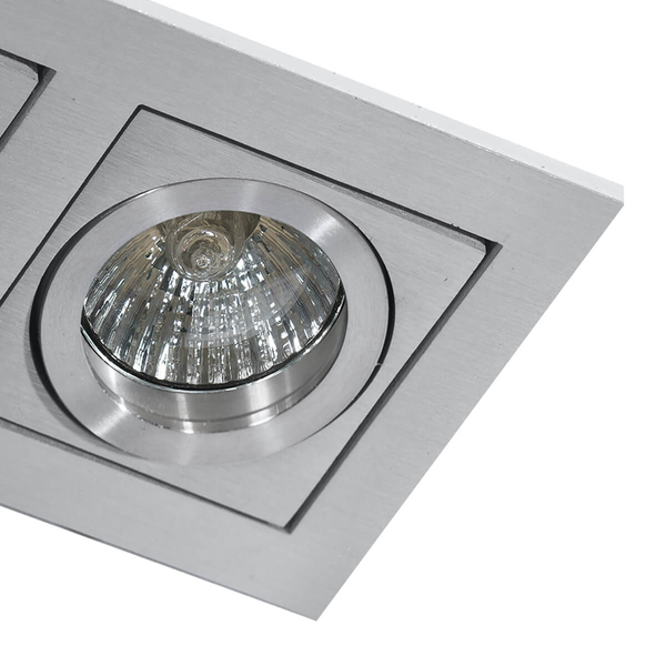 Wpuszczana lampa sufitowa Paco AZ0798 do salonu aluminium