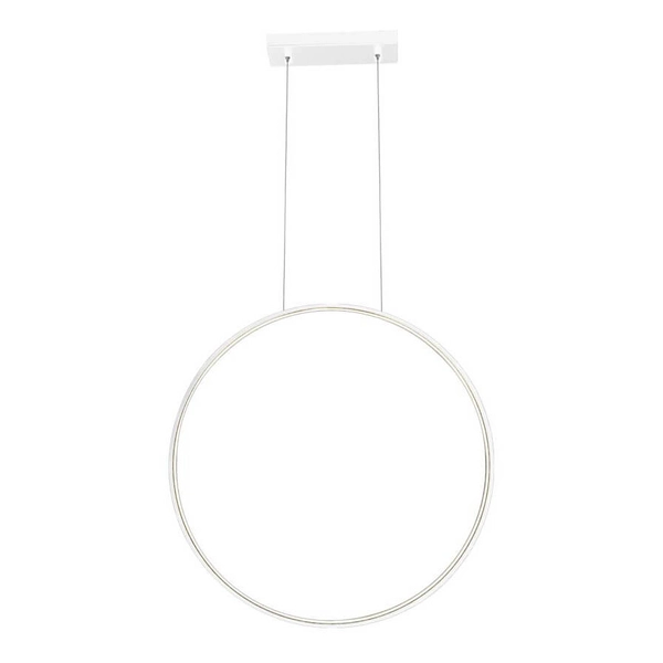 Okrągła lampa wisząca Agaro 5311 LED 26W 3000K do biura biała